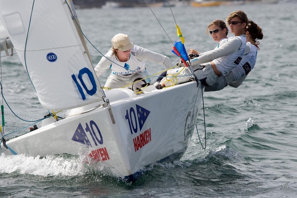 Harken Women’s International Match Race 2008 - <br />
Team Ideactor (FRA) ranked world #1: Claire Leroy/ skipper, winner of the event<br />
 ©  Andrea Francolini Photography http://www.afrancolini.com/